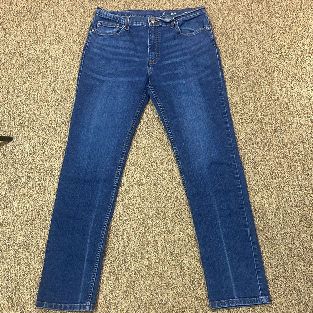 GEORGE SLIME MEN JEANS SIZE 34X32
